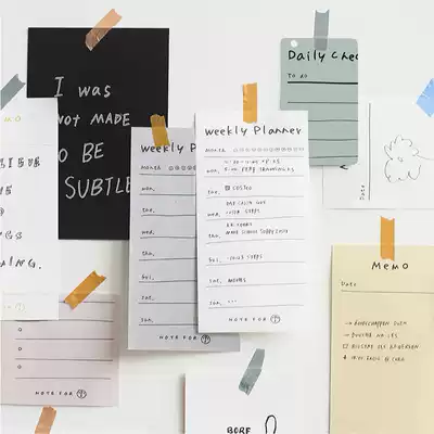 Close to me warm you NOTE FOR graffiti diary list punch-in plan hand account material ins Wind Post-it notes