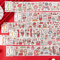 Cute characters small stickers hand account and paper stickers hand account kindergartens divided whole sticker decoration small pattern