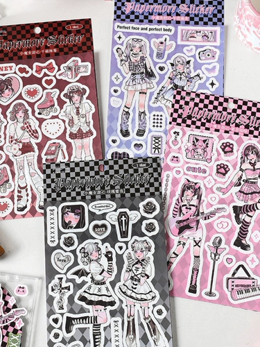 Мультяшная детская наклейка, наклейки, планировщик