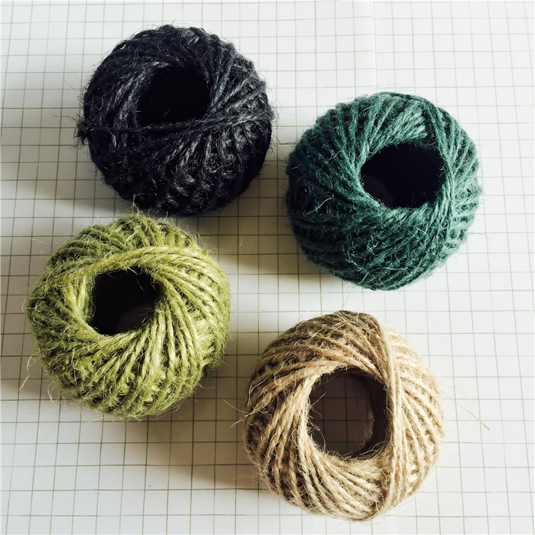 Hemp Rope Dark color series Packaging rope sling DIY Artisanal Hand Ledger Decorative envelope Decorative Rope