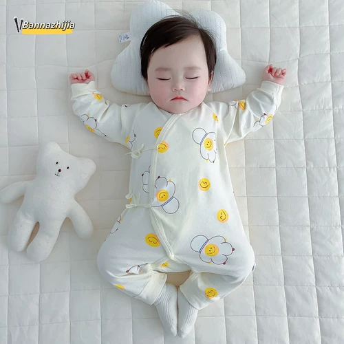 Новорожденный чистый хлопок детка без костей, мужчина и женщина, детская бабочка, одежда для малышей