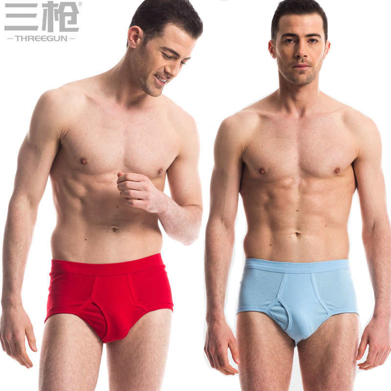 Three - gun underwear for men and women in pure cotton high waist strength large size whole cotton loose triangle underwear