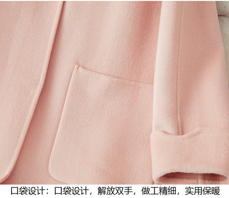 Двусторонное кашемировое длинное элитное шерстяное пальто, куртка, средней длины, 2023 года, в корейском стиле, оверсайз для возраста       