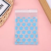 ins high-looking color star ziplock bag card packaging special gift bag simple self-adhesive bag transparent bag