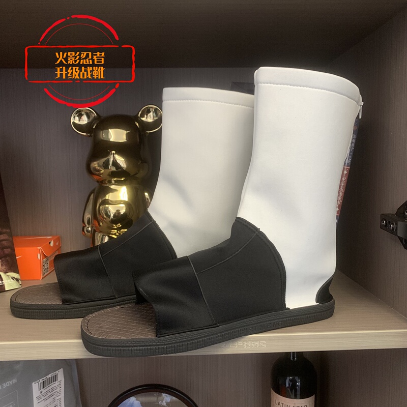 Naruto Akatsuki Organization Cosplay Exhibition Performance Shoes Uchiha Itachi Obito High-Top Zipper Integrated Boots