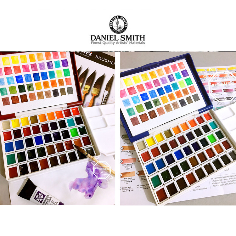 87 Rabbit American DS watercolor master paint artist hot 45 colors private custom DS watercolor sub-packing precipitation
