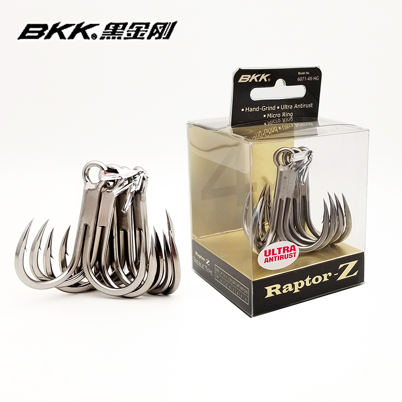 Bkk Black King Kong 6071-4X-Hg Treble Hook 4X Reinforced New Anti-Rust Anchor Hook Treble Hook Sea Fishing Lure Hook