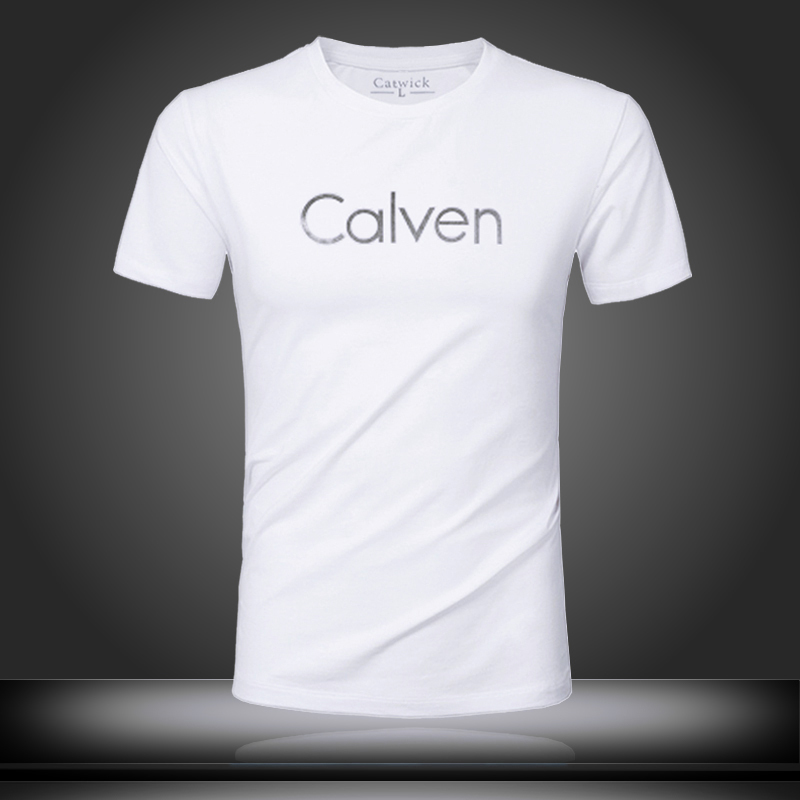 2025 Summer New Men's Short-Sleeve Round-Neck Pure Cotton Slim-Fit Korean Style Stretch T-Shirt Base Shirt European Style