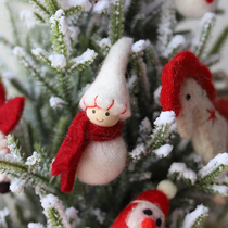 Christmas Decorations Diy Christmas Tree Decoration Flowers Ring Tenring Accessories Seniors Snowman Wool Felt Cartoon Series