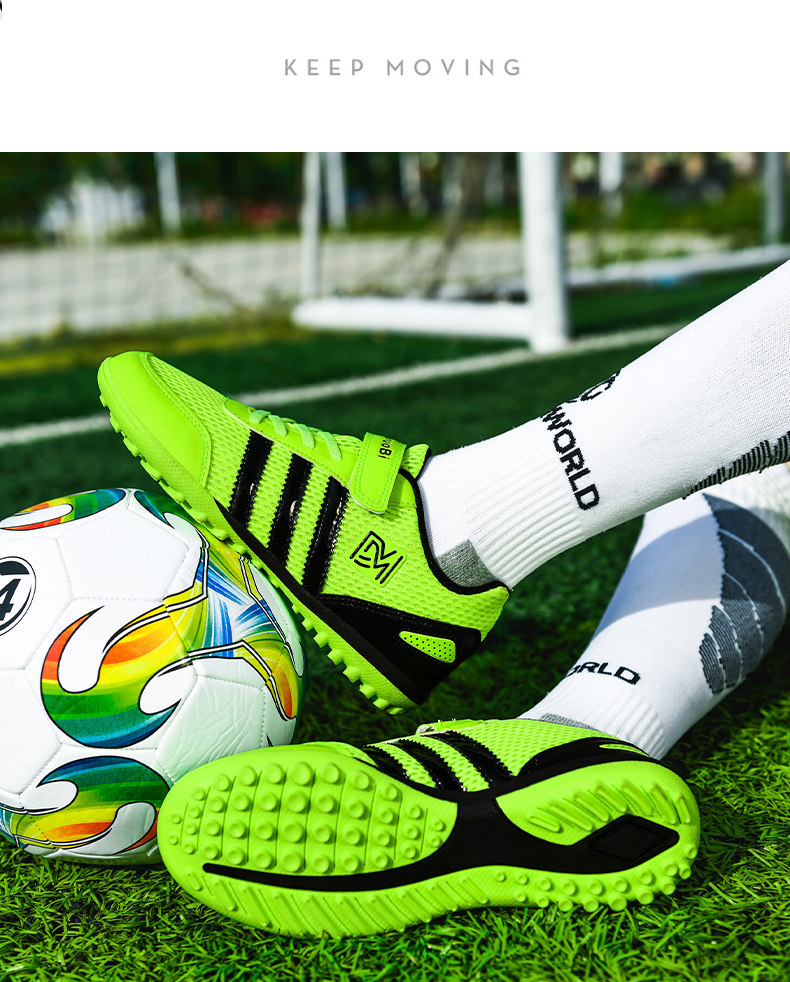 Soccer shoes men's broken nails boys and children middle and big children summer breathable mesh primary school students special training tf non-slip