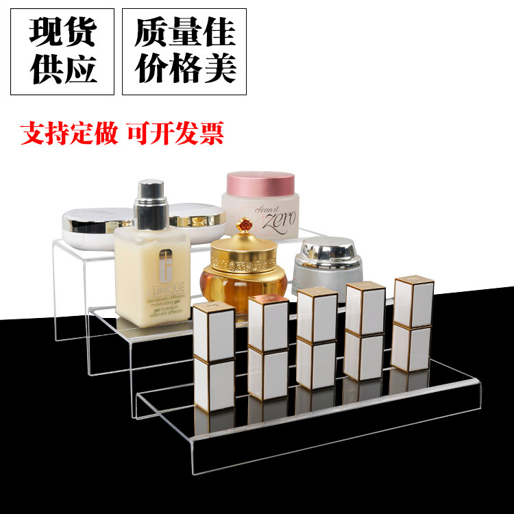 Acrylic thickened ladder shoe display stand, hand-made display stand, cosmetic multi-layer display stand, doll display stand