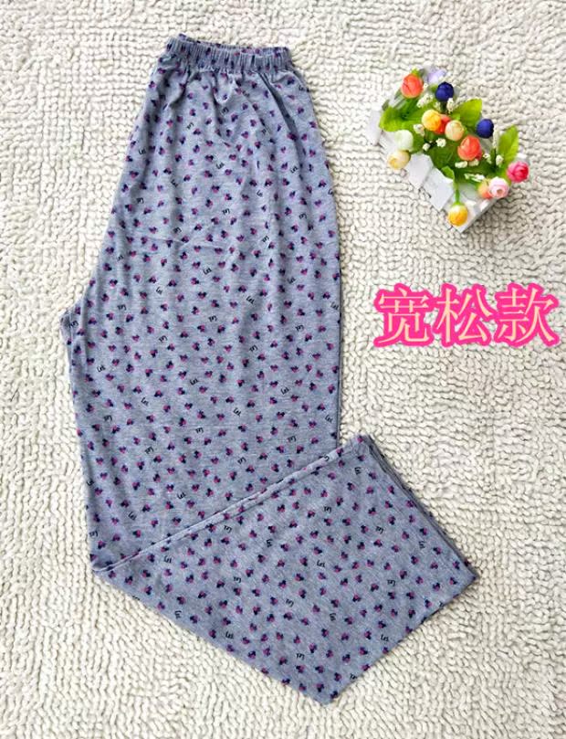 2 miếng mùa xuân, mùa hè và mùa thu, nhà quần, đồ ngủ, phụ nữ quần cotton, hoa nhỏ, phụ nữ giản dị của bông, điều hòa không khí quần