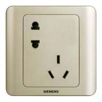 Siemens switch socket Vision Champagne Gold Two - Three - Plug 5 - hole Mixed 5 holes Household panel 10a five - hole