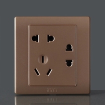 Jane switch socket Jane switch switch panel Jane blue gold seven-hole socket