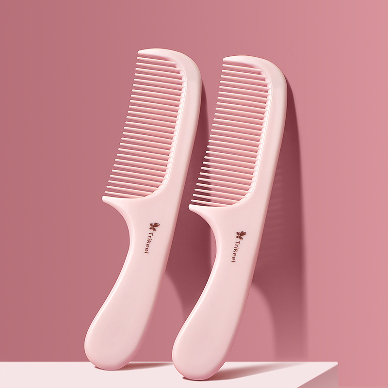 Pink thickening lady hair comb hair hair hair hair hair hair handle comb with plastic comb anti-static