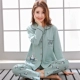 Đồ ngủ nữ mùa xuân và mùa thu cotton dài tay cộng với tháng béo lớn tháng dễ thương áo len nữ áo len cotton phục vụ nhà đồ ngủ pijama