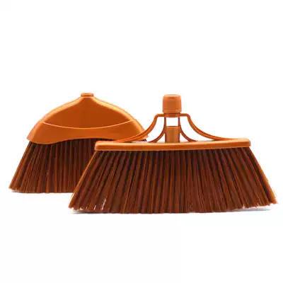 Large household soft wool broom head wooden floor special plastic broom enlarged broom single head