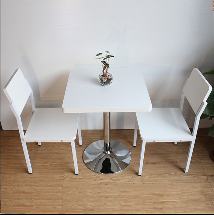 Milk Tea Shop Tables and Chairs Snacks Dessert Commercial Combination Burger Coffee Western Restaurant Catering Custom Furniture Fast Food Restaurant Table