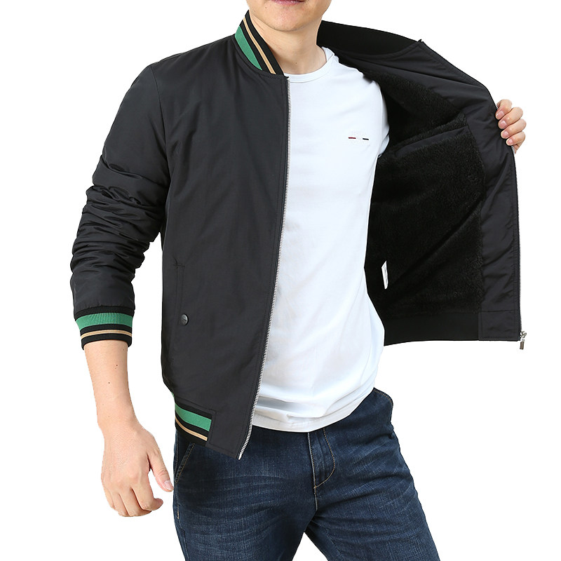 2023 Spring Autumn New Jacket Jacket Men's Casual Baseball Suit Men's Body Tooling Handsome Jacket Male velvet blouses-Taobao