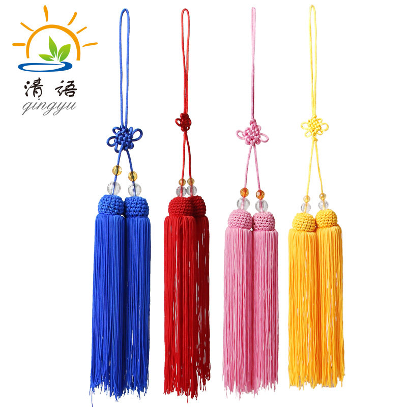Qing Tai Chi Sword Spike Silk Ice Silk Sword Martial Arts Supplies Short Mini Spike Small Ancient Wind Red Blue
