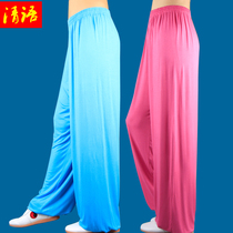 Modal Tai chi pants Spring and summer mens and womens Tai chi martial arts pants Tai chi clothing training loose bloomers practice pants Autumn