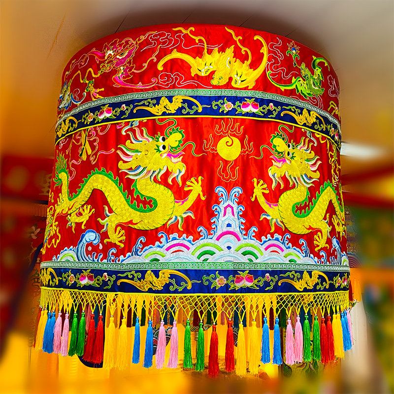 天蓋、花の天蓋、仏冠、黄龍傘、民衆傘、龍傘、仏像、神像帽子、高級金刺繍クール傘、天蓋傘