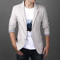 Spring and autumn new casual little suit mens body Han version all cotton uni-western thin section mens business west suit jacket male tide