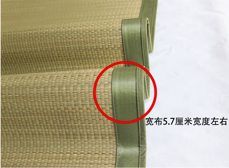 thảm gấp mat mat phụ 1.5 1.8m đôi đơn ký túc xá 1,2m quân sậy rơm mat - Thảm mùa hè chiếu tre cao bằng