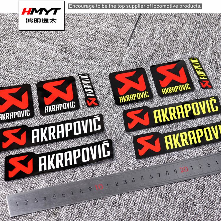 HMYT Car Sticker AK Sky Scorpion Exhaust Sticker GP Race Track Scorpion Exhaust Moron Retrofit Reflective Patches Pull Flowers Waterproof Glistening
