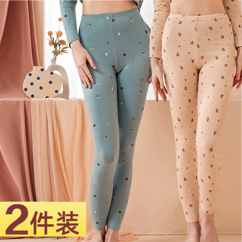 2021 new sanitary pants women's pure cotton wool pants underwear warm sanitary pants single piece thin cotton bottoming wear winter