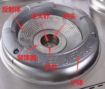 Festival and fierce special stove core ignition needle fan igniter accessories Gold combustion series