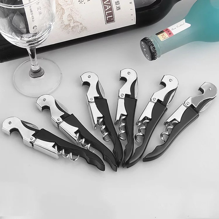 Stainless steel red wine Wine Bottle Opener Multifunction portable seahorse knife Bottle Opener Beer Screwdriver Drain Plug Mouth