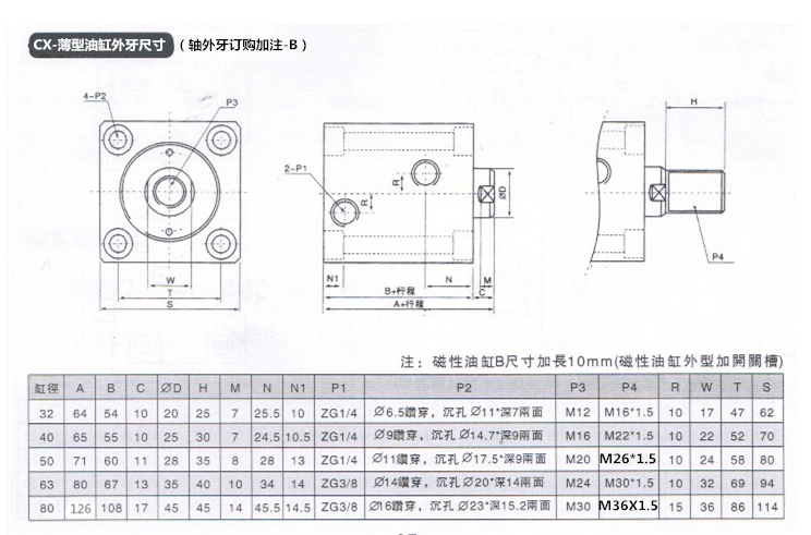 Trọng lực vuông hình trụ mỏng CX-SD32 phẳng CX-LA khuôn ép phun máy T-khe cắm dụng cụ cố định Junfan giá xi lanh thủy lực giá xi lanh thủy lực 2 tấn