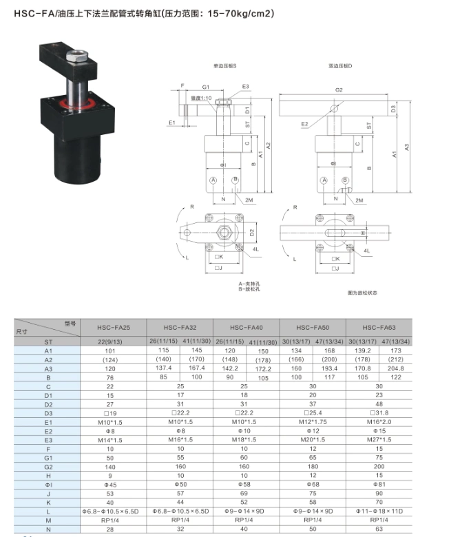 xilanh thủy lực 2 chiều HSL CHS dụng cụ cố định xoay thủy lực và xi lanh góc ép HSC25/40/50/63SR90 độ HNS xilanh thủy lực 80 cấu tạo xy lanh thủy lực