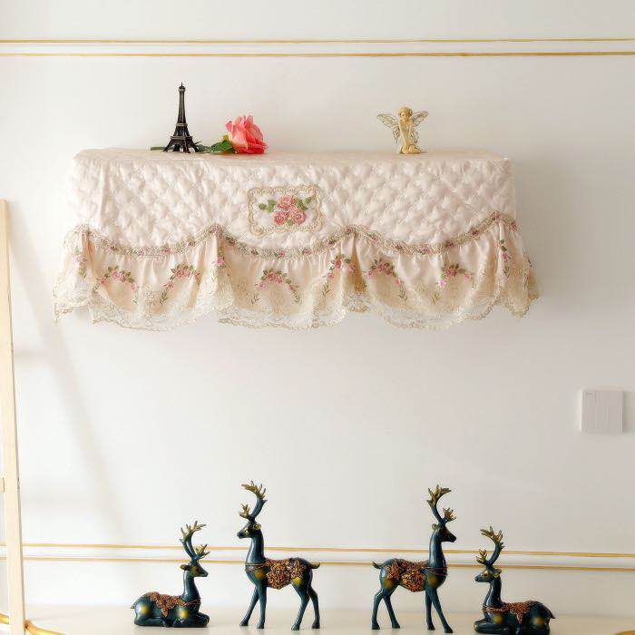 New Pindi Garden Cloth Art Lace Air Conditioning Cover Towels 1 5P Air Conditioning Dust Cover Cover Towel Air Conditioning Wall-mounted Cold Air Hood Boot Up Not Taking
