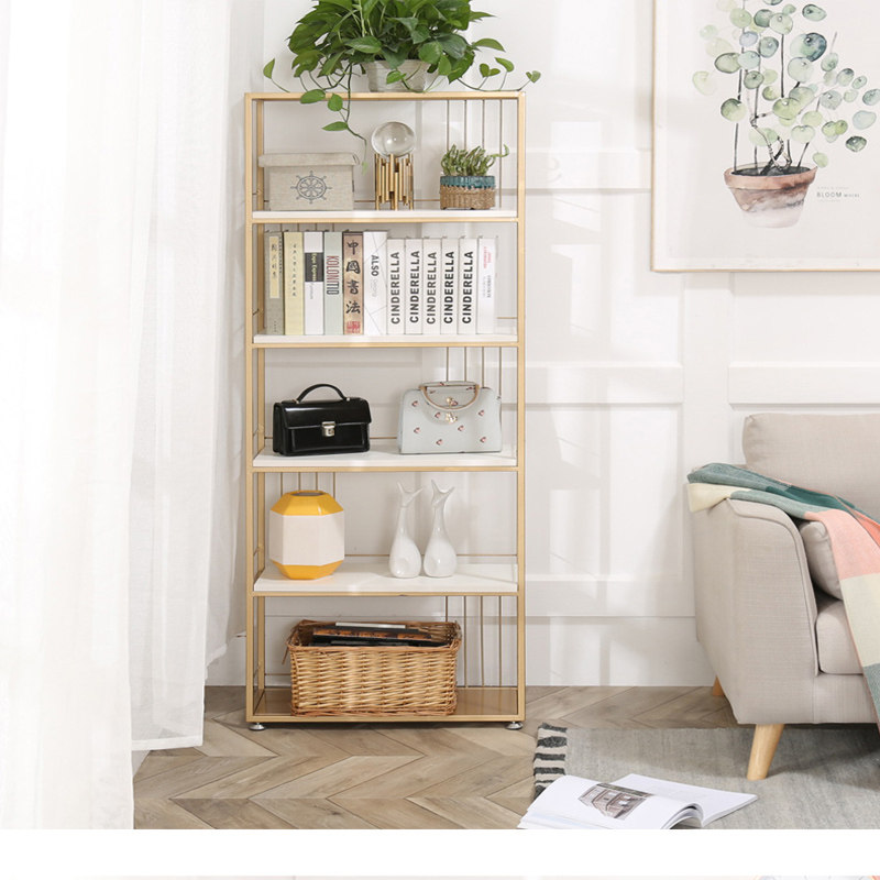 Nordic book room minimalist bookcase living-room decoration rack bedroom cosmetic bag containing layer shelf casual bar shelf