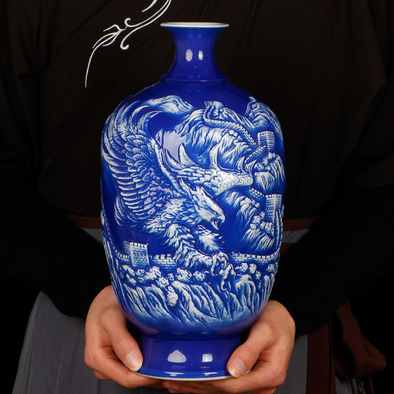 Modern simple pottery vase aims to place a living room porch TV cabinet soft new house to give a gift