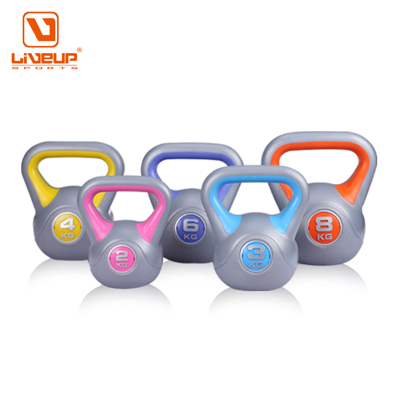 LIVEUP 2-8KG kettlebell lifting pot fitness dumbbell kettlebell gym exercise equipment