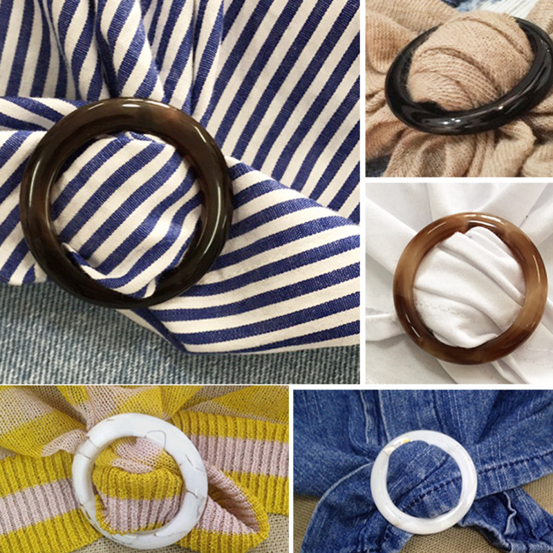 Corner knotted buckle Clothing decoration accessories Clothing buckle Wild round corner buckle t-shirt buckle Clothing buckle Korean version