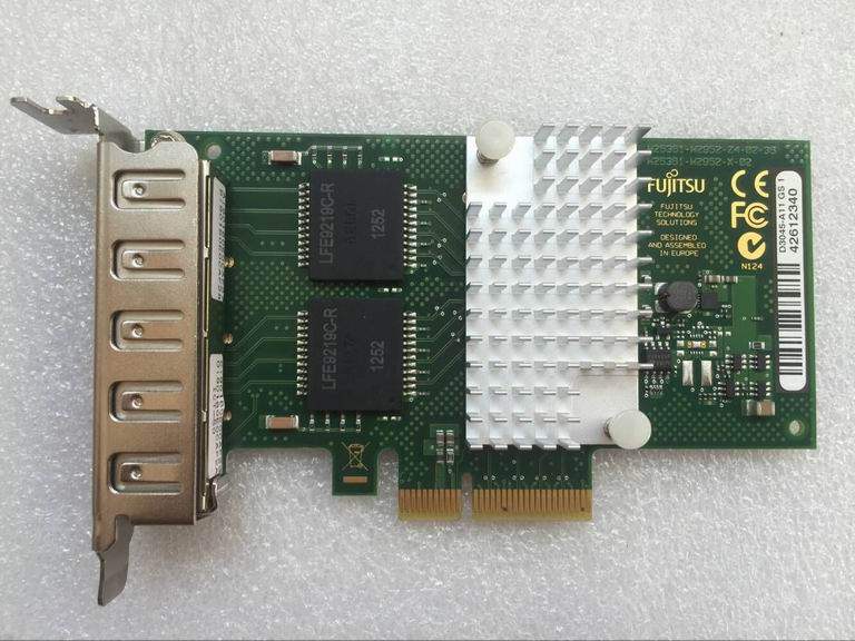 Original fit Fujitsu FUJITSU I350-T4 Intel chip PCI-E four-port network card D3045-A11