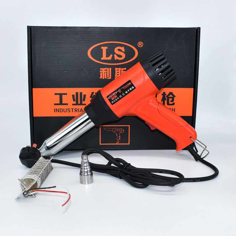 Liss thermostatic Insurance Rod Plastic Welding Gun 1000w Industrial grade Baking Gun thermoregulated hot wind gun disassembly and welding tool