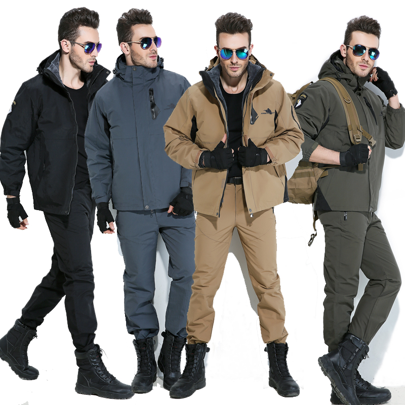 Liberty Rider Stormtrooper suit Men's three-in-one waterproof removable liner Outdoor two-piece mountaineering suit