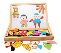 Magnetic drawing board writing board new character model jingle childrens early education puzzle building block toy