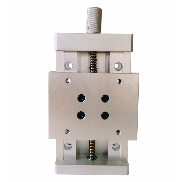 Factory direct sales one-dimensional fine-tuning slide table welding manual slider argon arc two-protection welding gun adjustment gun frame dovetail slide table