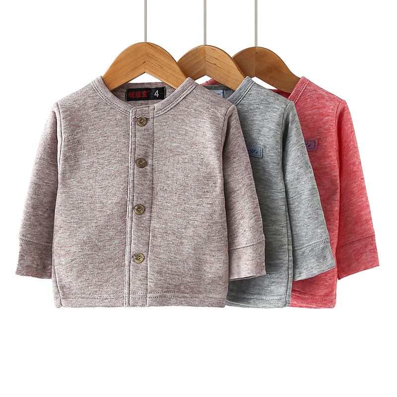 Newborn Baby Warm Wool Sweater, Baby Thermal Wool Underwear, Boys' and Girls' Wool Cardigan
