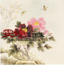 Meticulous painting White drawing flower and bird painting living room painting living room painting *