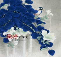 Meticulous painting White drawing drawing flower and bird painting living room painting figure painting homework painting