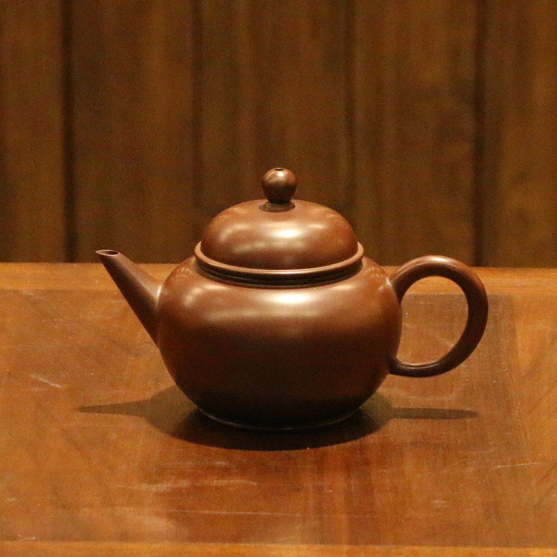 潮州朱泥手工茶具老安顺燕城茶壶中式复古水平壶纯手工制作-Taobao-Tmall