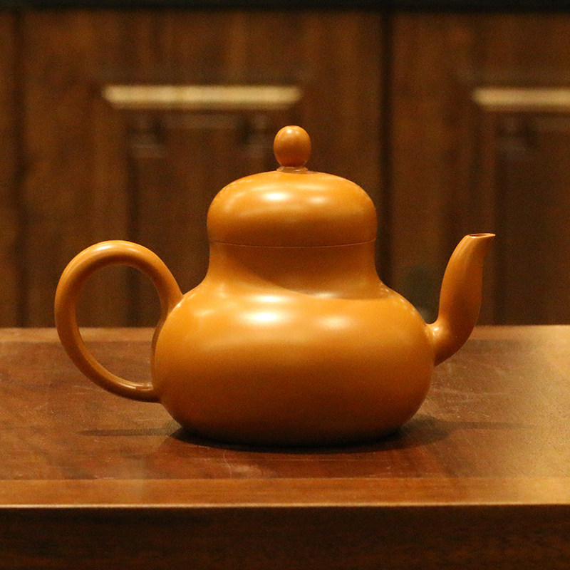 潮州朱泥手工茶具老安顺燕城茶壶中式复古水平壶纯手工制作-Taobao-Tmall