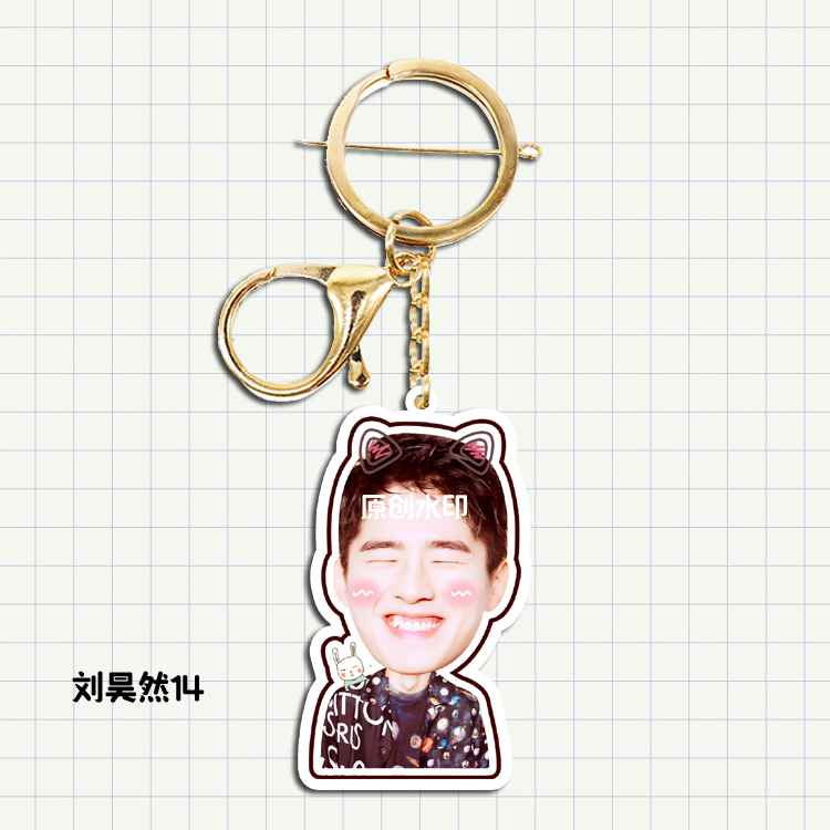 Liu Hao's acrylic key buckle pendant pendant hanging pendant concert perimeter should be customized and set